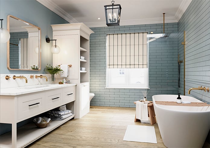 The British Stripe Co. Victoria, Polzeath No.1 - Twist&Fit Roman Blind - Image 7